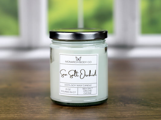 Sea Salt Orchid Soy Wax Candle