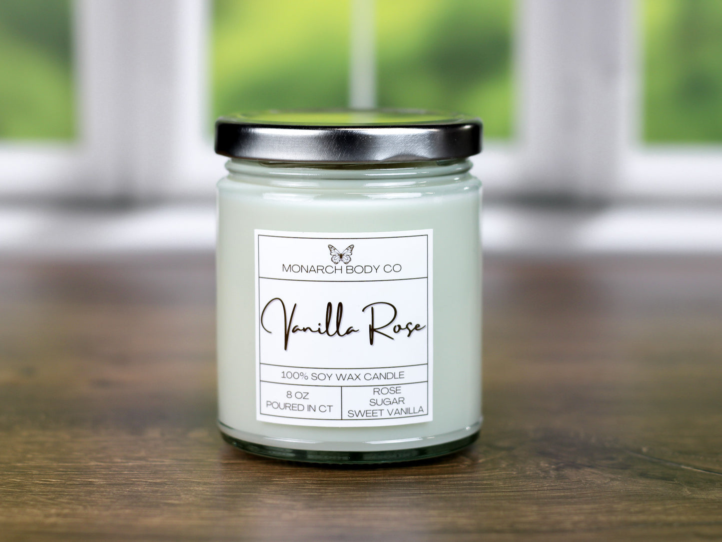 Vanilla Rose Soy Wax Candle